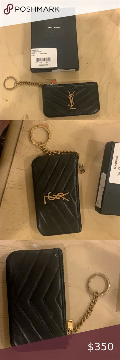 ysl card holder keychain|ysl coin purse keychain.